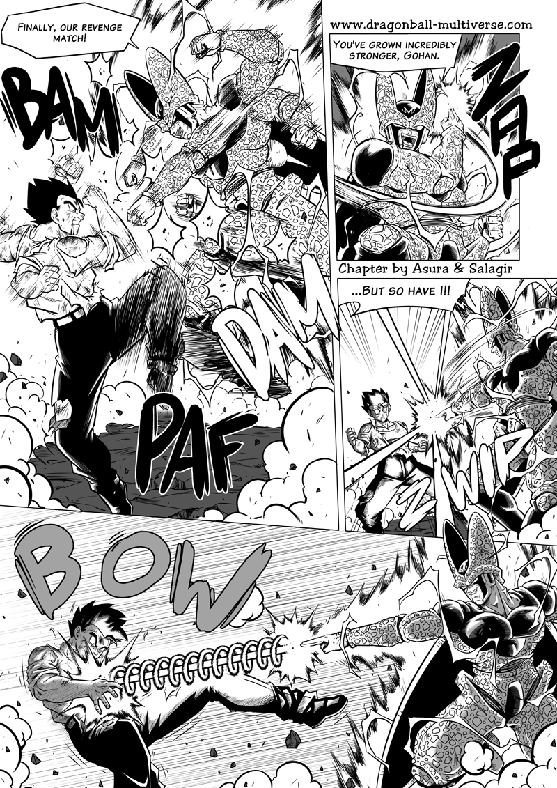 Dragon Ball Multiverse Chapters 63: Majin Perfect Cell Vs Gohan! Majin King  Cold Transforms! 
